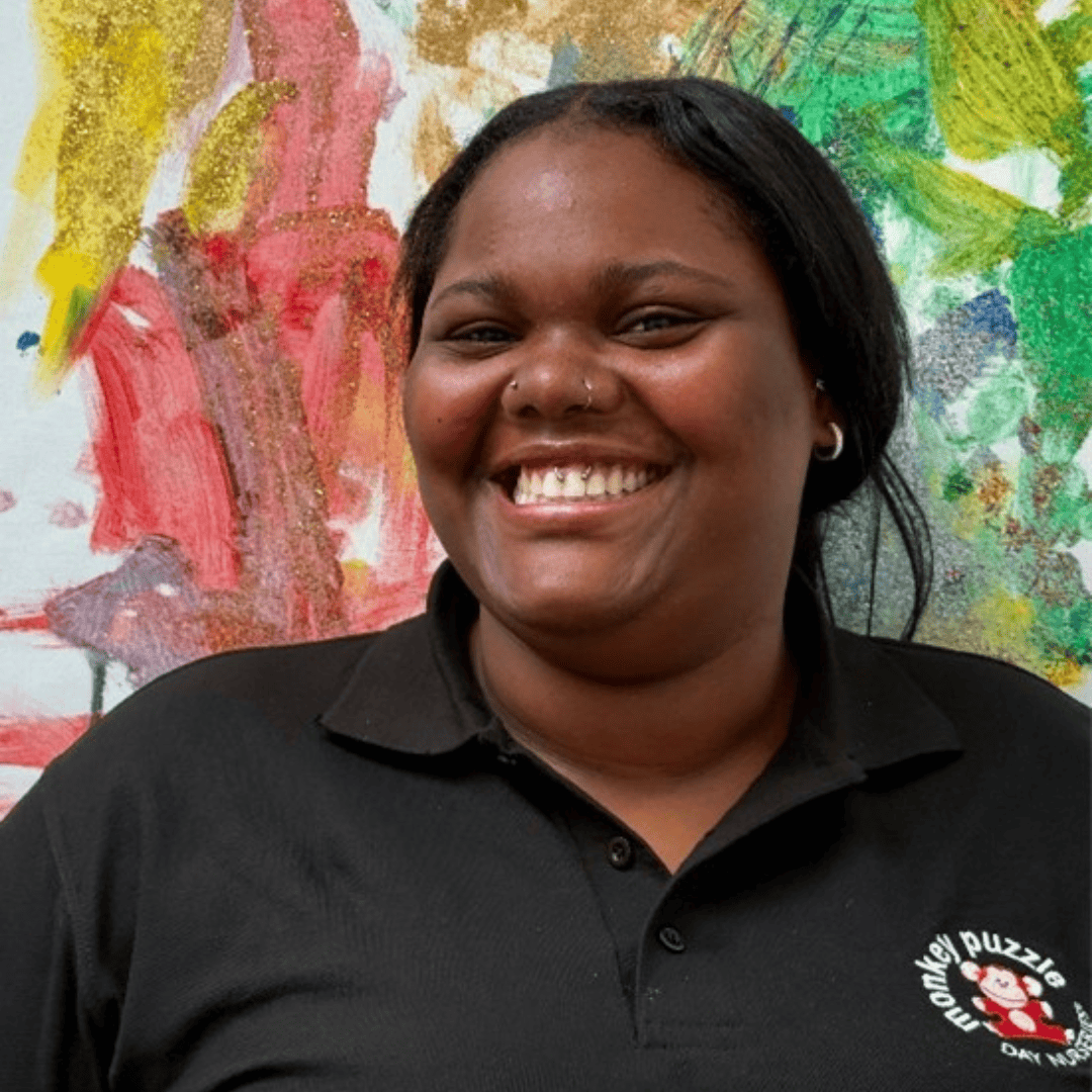 Friendly and welcoming childcare staff at Monkey Puzzle Day Nursery Stoke Newington providing quality early years education and care for children in a vibrant, creative environment.